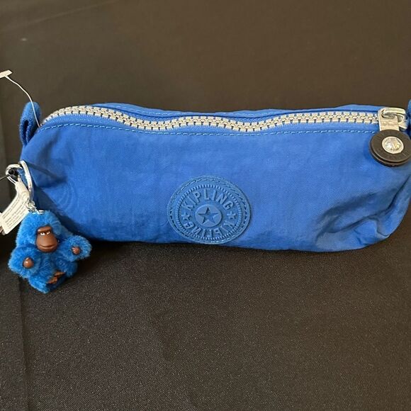 NWT Kipling Royal Blue Pouch w/ Monkey Keychain - Picture 14 of 14